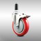 Service Caster 5 Inch 316SS Red Poly Swivel 1 Inch Expanding Stem Caster Lock Brake SCC SCC-SS316TTLEX20S514-PPUB-RED-1 - alternate 4